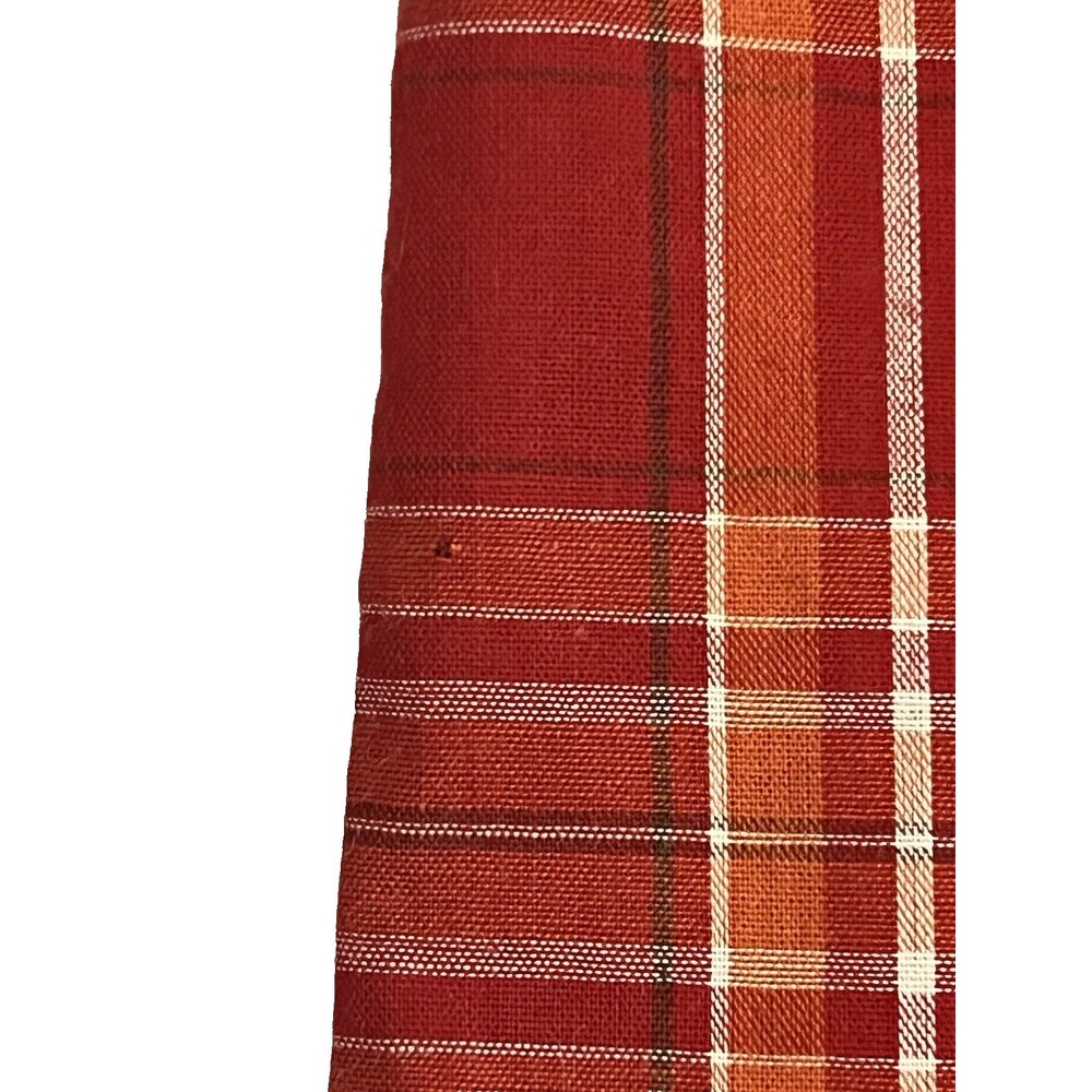 WRANGLER Western Red Plaid Pearl Snap Button Long Sleeve Shirt 19x36 Tall NWT - Picture 6 of 6